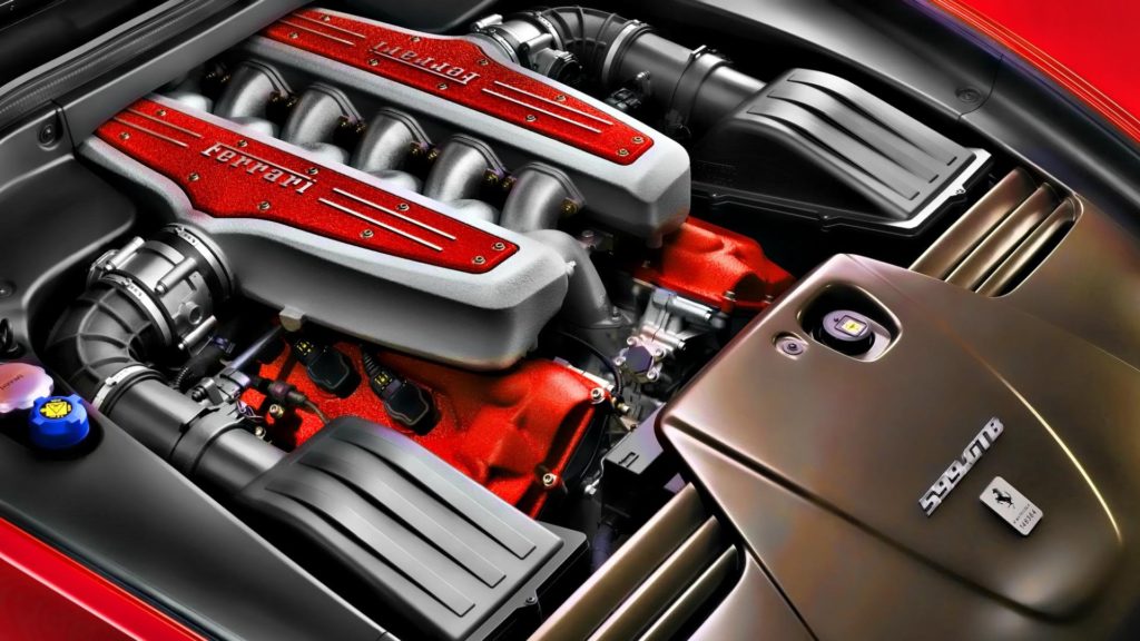 Система охлаждения двигателя Ferrari, графика